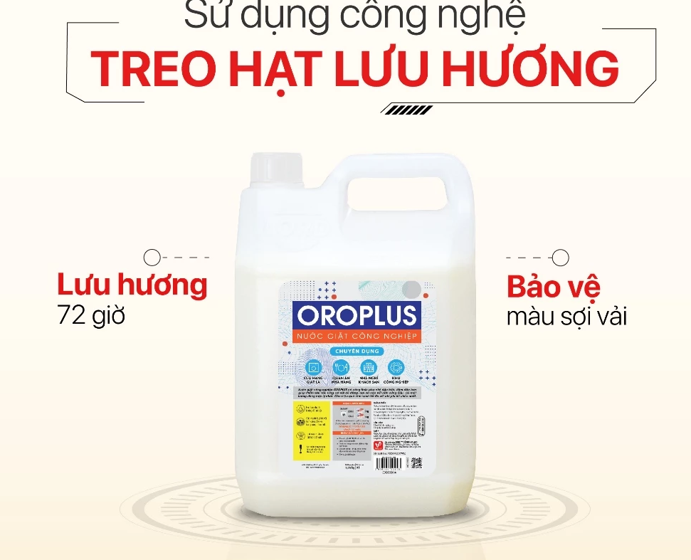 Nước Giặt Công Nghiệp Oroplus Loại Bỏ Vết Bẩn Cứng Đầu Giữ Màu Quần Áo Tốt Hương Thơm Dịu Nhẹ 9.36kg 