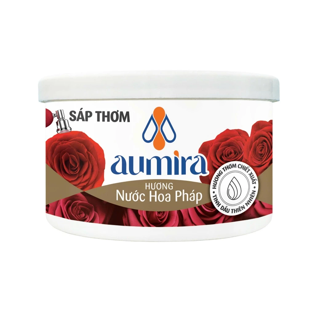  Sáp thơm Aumira từ tinh dầu thiên nhiên công nghệ vượt trội giúp lưu hương tới 30 ngày, lọ 70g 
