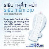  Băng vệ sinh Sofy Skin Comfort Ultrathin Cánh 36cm (Gói 10 hoặc 12 miếng) 
