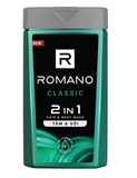  Tắm gội cho nam 2 trong 1 Romano 2in1 180g/chai 