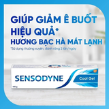  Kem đánh răng SENSODYNE Cool Gel 160g giúp giảm ê buốt hiệu quả với hương bạc hà mát lạnh 