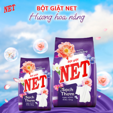  Bột giặt NET hương Hoa Nắng 720g - 2kg 