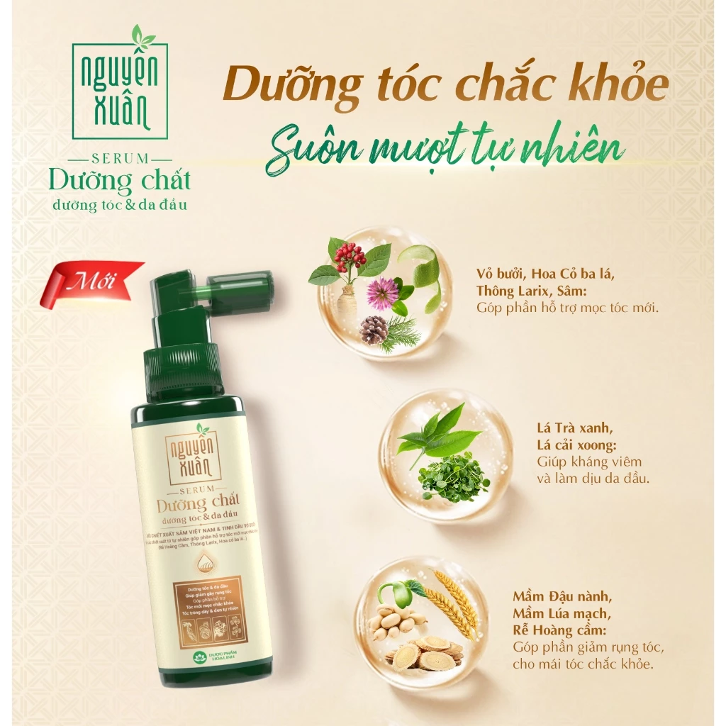  Serum Dưỡng chất Dưỡng Tóc và Da đầu Nguyên Xuân 90ml 