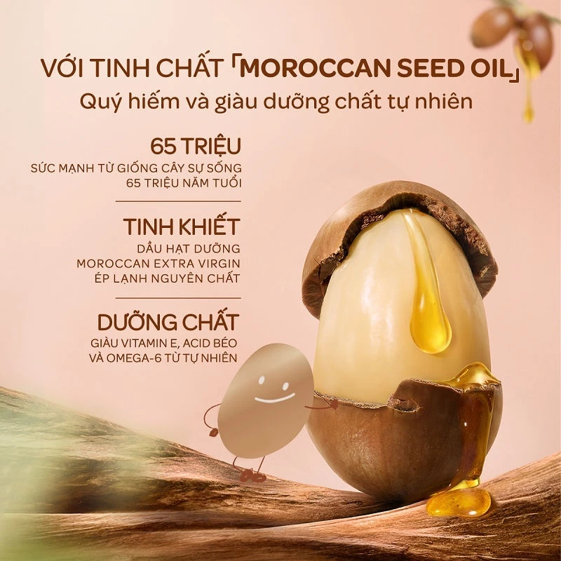  Sữa tắm gội dưỡng ẩm cho bé Huggies Power of Seed 260g MỚI tinh chất Moroccan Seed oil quý hiếm 