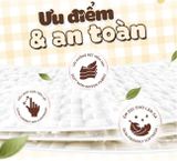  Hộp 20 gói khăn ướt mini size Teen EcoWipes gói 8 tờ không mùi 