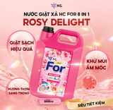  Nước Giặt Xả HC For 8in1 – Thách Thức Mọi Vết Bẩn Cứng Đầu - Hương Nước Hoa Pháp - Bảo Vệ Sợi Vải 