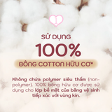  Băng vệ sinh mỏng có cánh Sofy Organic 23cm 100% Cotton 15 miếng 