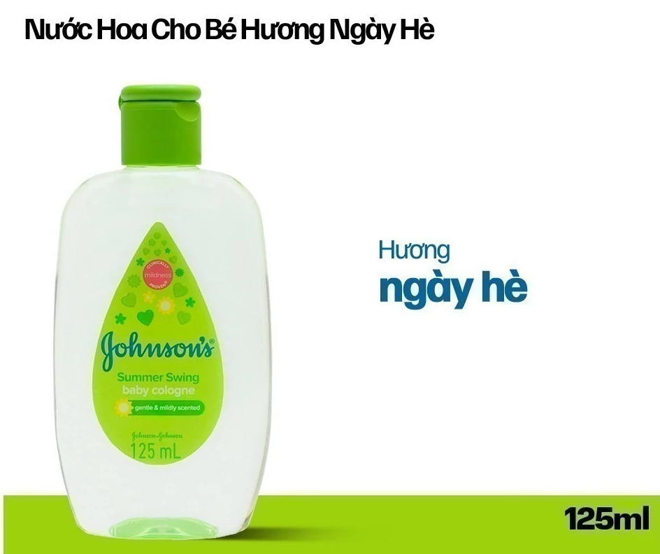  Nước hoa Johnson's Baby hương phấn hoa/ hương ban mai / hương ngày hè 125ml 