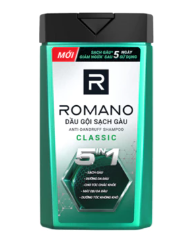  Dầu gội nam sạch gàu 5in1 Romano hương nước hoa Classic/ Force/ Attitude 180g 