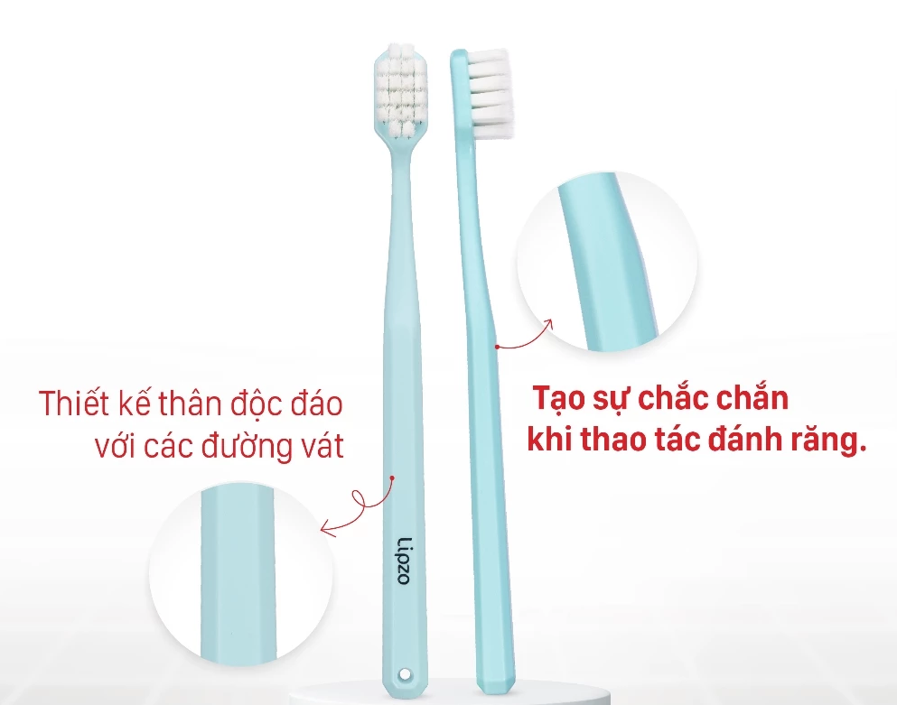  Bộ Đôi Bàn Chải Lipzo Ortho 2 Đầu Chỉ Tơ Siêu Mềm Cho Niềng Răng & Răng Nhạy Cảm 