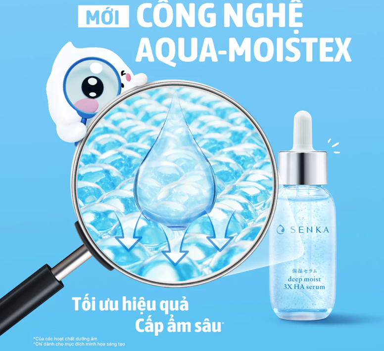  Serum dưỡng ẩm và chống lão hóa SENKA DEEP MOIST 3X HA SERUM 30 ml 