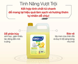  Nước Rửa Chén Dầu Rửa Bát Oroplus Hương Chanh Khử Mùi Thức Ăn Làm Sạch Bát Đĩa Sáng Bóng Không Hại Da Tay 9.36 kg 