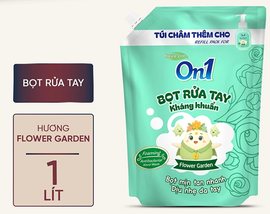  Bọt rửa tay kháng khuẩn On1 1L dịu nhẹ, bọt mịn tan nhanh, dịu nhẹ dưỡng ẩm không hại da tay 
