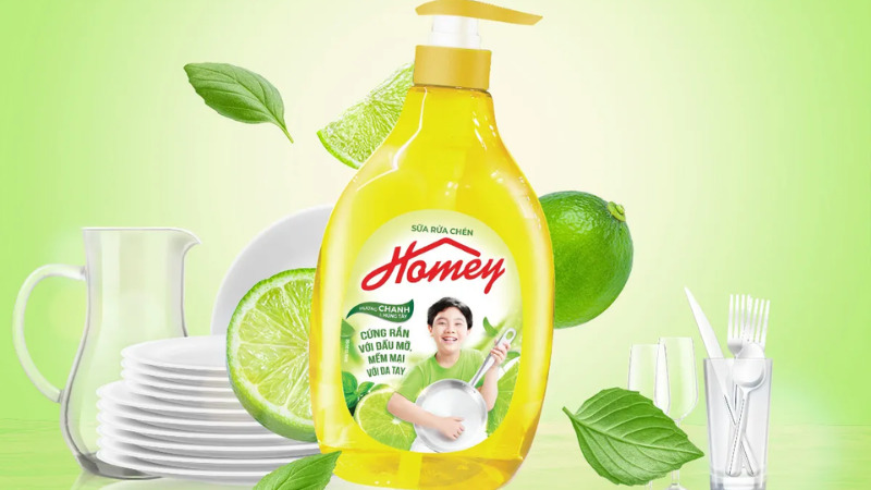  Sữa rửa chén Homey chai 480-950g 