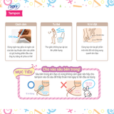  Băng vệ sinh siêu thấm Sofy Soft Tampon Super 9 miếng (Hàng nhập khẩu) 