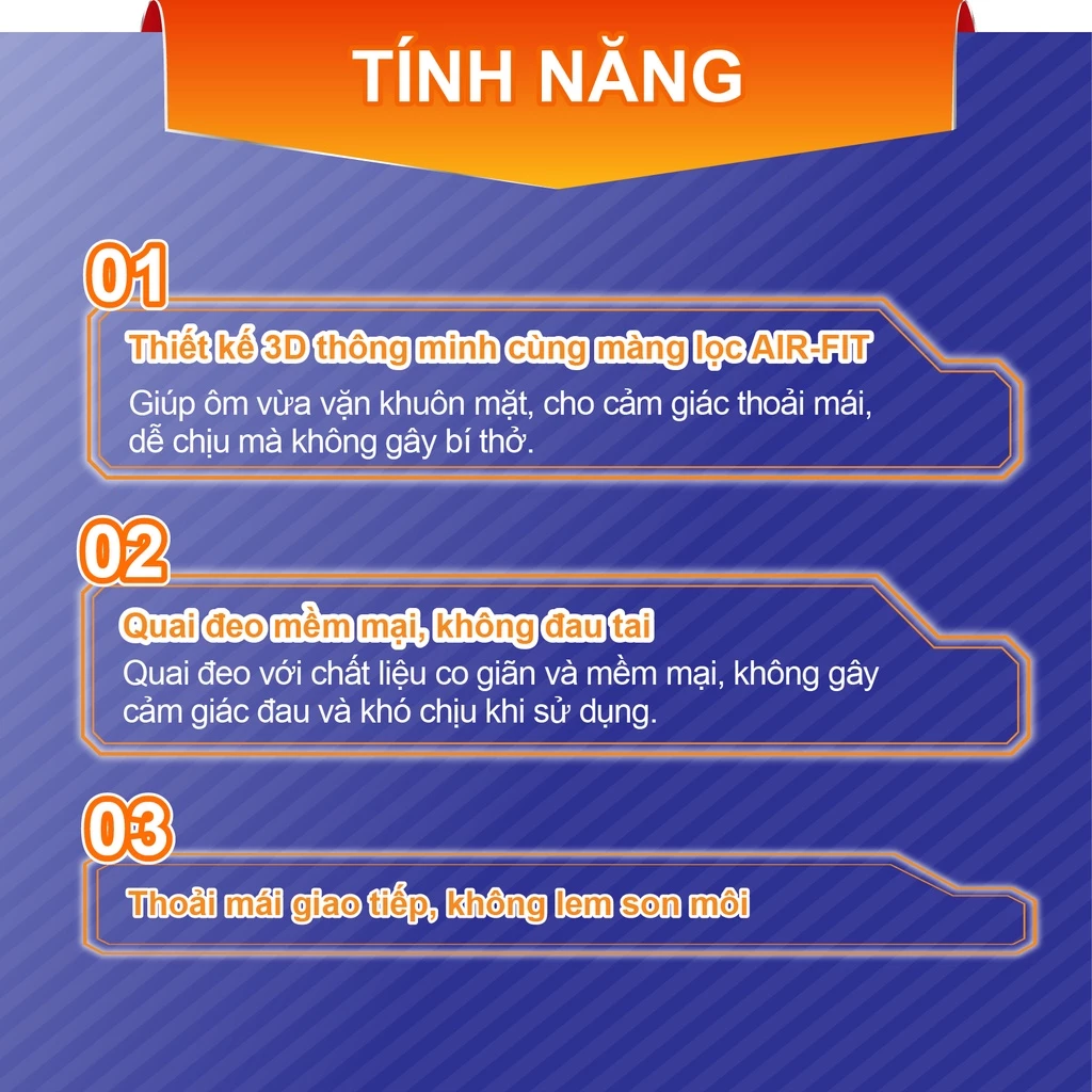  Khẩu trang ngăn khói bụi Unicharm 3D Mask Super Fit size M gói 5 cái 