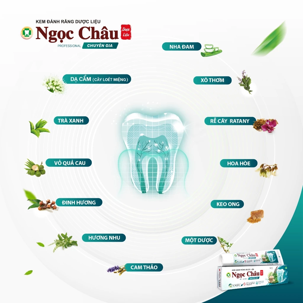  Kem đánh răng Ngọc Châu chuyên gia 100g 