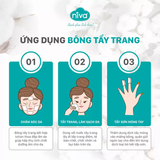  BÔNG TẨY TRANG NIVA CT3 TÚI 120 MIẾNG 