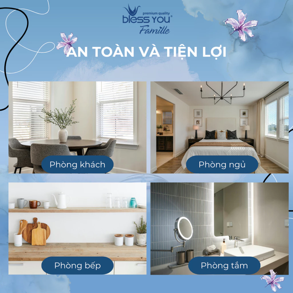  Giấy vệ sinh Bless You Famille 51m (Lốc 4 cuộn) 