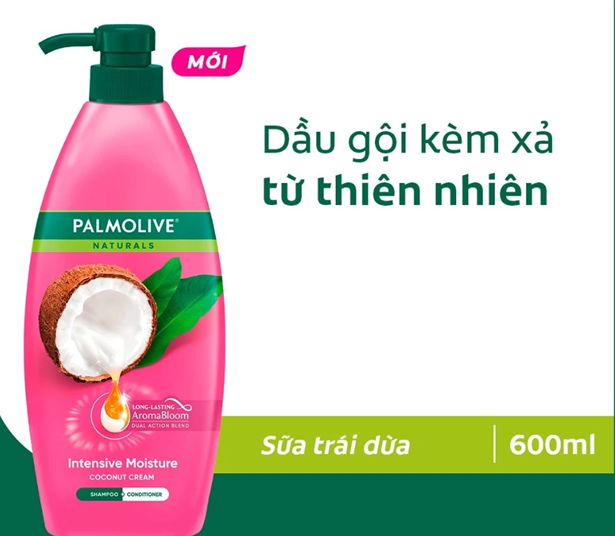  Dầu gội Palmolive kèm xả 2-trong-1 chiết xuất thiên nhiên 600ML 
