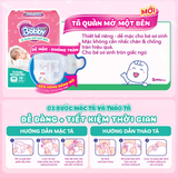  Tã quần mở một bên Bobby dành cho bé sơ sinh size NB70+6/NB-S74/S80/ S-M62 