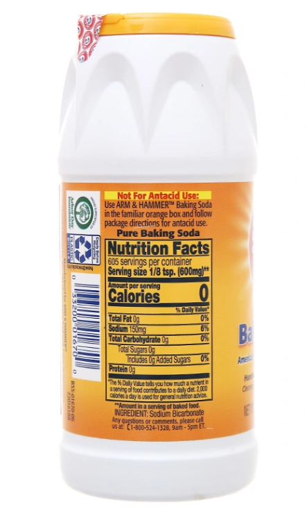  Bột Baking Soda tinh khiết Arm & Hammer Rửa Rau Quả Chai 340g 