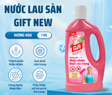  Nước Lau Sàn Gift Thành Phần Thiên Nhiên Đuổi Côn Trùng, Khử Mùi Mạnh – Hương Hoa/Hương Chanh Sả Chai 1L/Can 3.6kg 