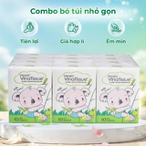  Khăn giấy bỏ túi đa năng PREMIER VinaTissue, 2 lớp - 100% bột giấy nguyên sinh, không chất tẩy 12 gói/lốc 