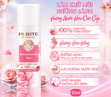  Xịt Khử Mùi Dưỡng Sáng PURITÉ Hương Nước Hoa Cao Cấp Hoa Anh Đào/Hoa Hồng/Hoa Mẫu Đơn 140ml 