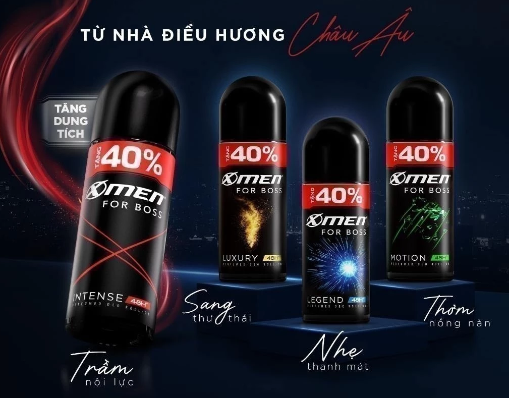  [Tặng thêm 40% dung tích] Lăn khử mùi X-Men For Boss 70ml - Hương nước hoa châu Âu 