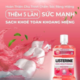  Nước súc miệng Listerine Kids Mouthwash with berry shield dành riêng cho trẻ trên 6 tuổi 250ml 