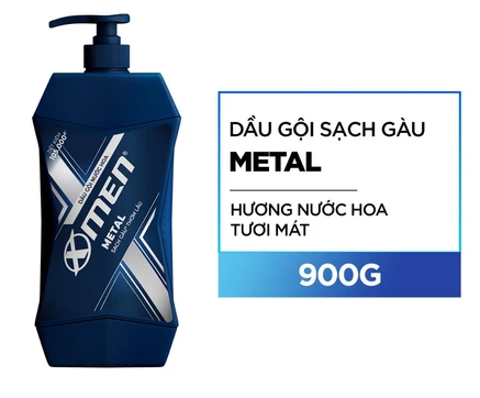  Dầu Gội Nam Xmen 900g Wood/Fire/Metal - Mùi Hương Nam Tính 2X Sạch Sâu 