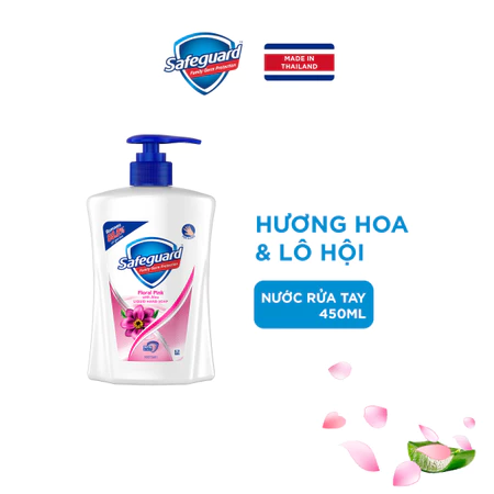  Nước Rửa Tay SAFEGUARD Sạch 99,9% Vi Khuẩn & Dịu Nhẹ Cho Da - Chai 450ML -Thái Lan 