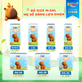  Tã quần Baby Love Capycapy - 12H Thấm hút size M66/L56/XL52/XXL48/3XL34/4XL30/5XL26 