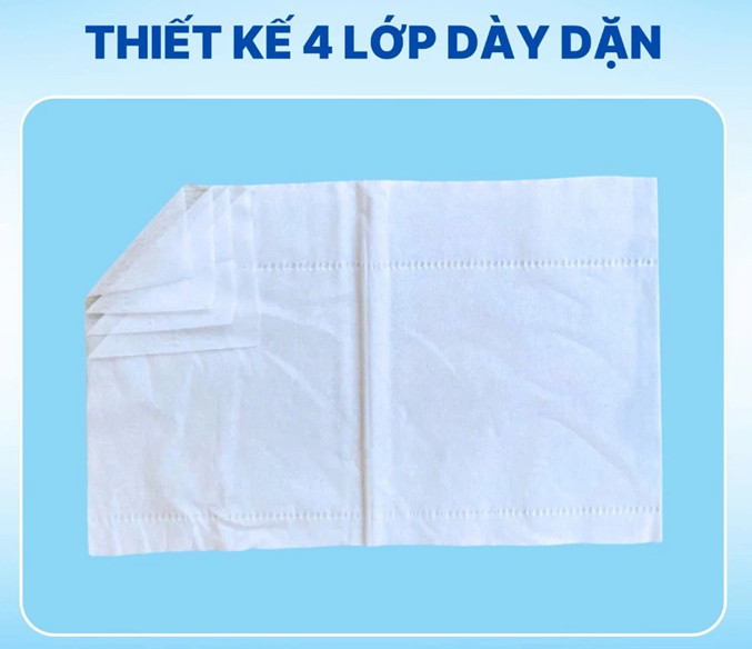  Giấy Rút Đa Năng Elene Deluxe 4 Lớp - size S, Cao Cấp, Mềm Mịn, An Toàn 