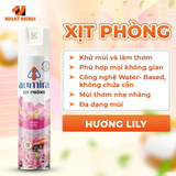  Xịt Thơm Phòng Aumira 280ml 5 Mùi Hương Đánh Bay Mùi Hôi, Lan Tỏa Hương Thơm Tươi Mát 