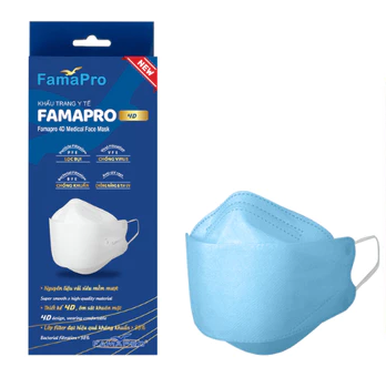  Khẩu trang 3 lớp Famapro 4D KF94 hộp 10 cái 