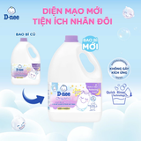  Nước giặt D-nee cho trẻ sơ sinh, mềm dịu, thơm nhẹ, không hư hại quần áo - Can 3000ml 