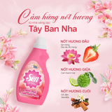  Nước Xả Mềm Vải SEN Đậm Đặc Hương Nước Hoa Lưu Hương Bền Lâu Quần Áo Thơm Mát Khử Mùi Khó Chịu 800g 