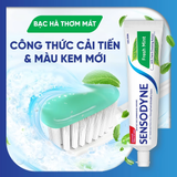 Kem đánh răng SENSODYNE Fresh Mint 160g giúp giảm ê buốt hiệu quả với hương bạc hà thơm mát 