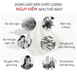  Giấy vệ sinh Sếu 10 cuộn 4 lớp mềm mịn siêu dai chính hãng 