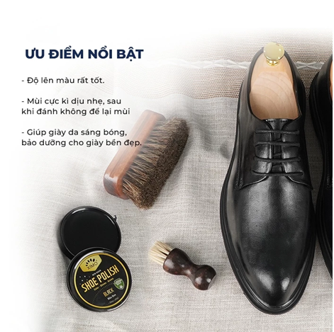  Xi Đánh Giày Sáp Shoe Polish XIMO Đen, Không Màu, Nâu Đủ Màu Phục Hồi Màu Cho Giày Chính Hãng 
