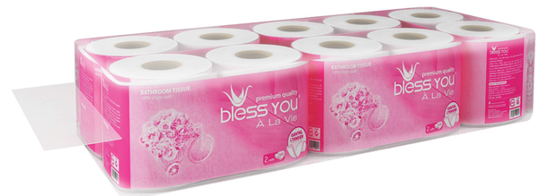  Giấy vệ sinh Bless You Alavie (9-10 cuộn/ lốc) 