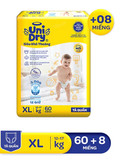  Tã Quần UniDry Siêu khô thoáng gói Super Jumbo mới 