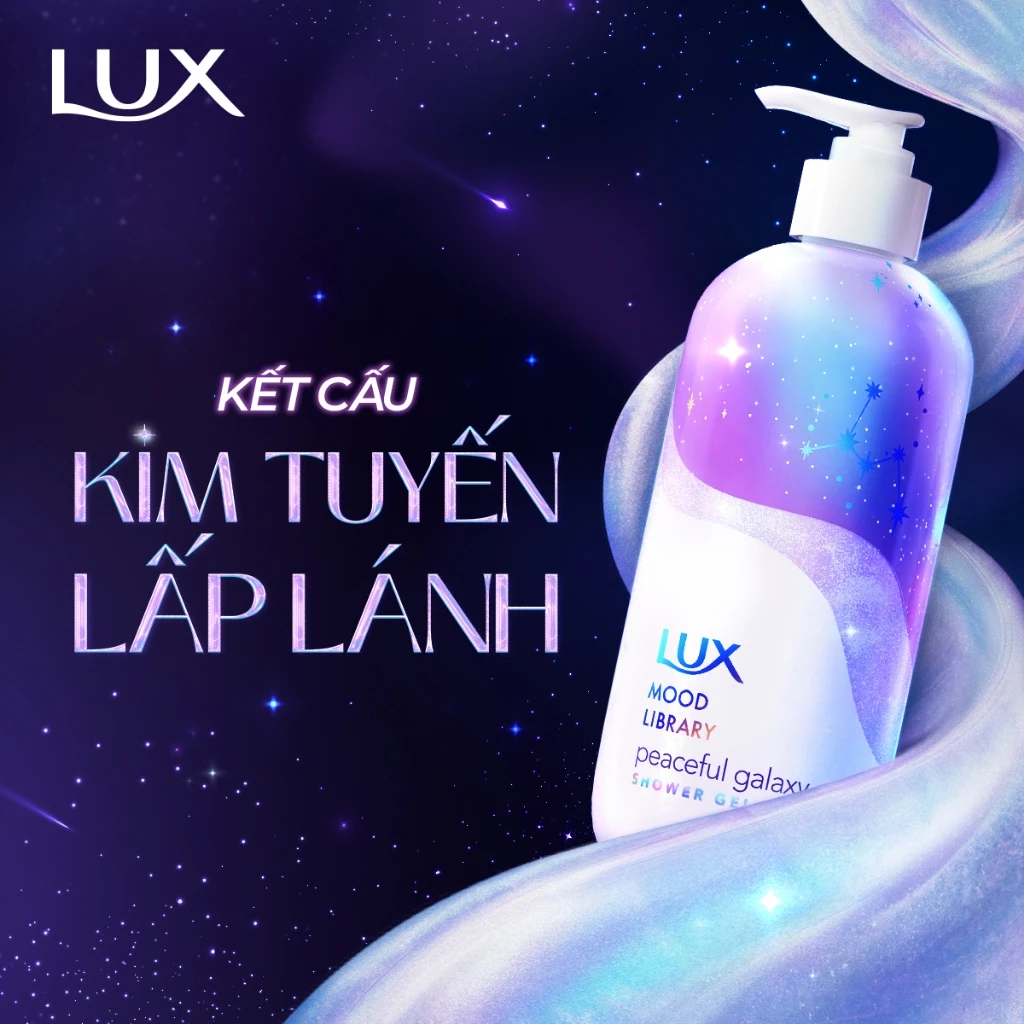  Sữa tắm Lux Mood Library Peaceful Galaxy 470g 