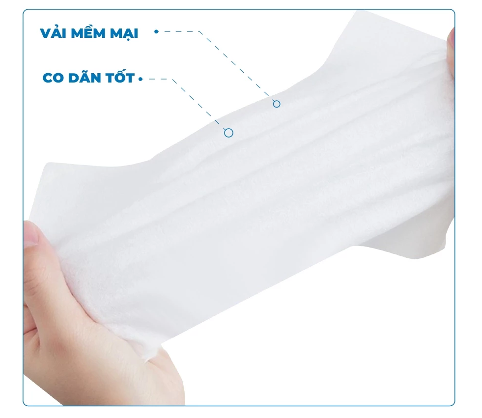  Khăn Ướt Tắm Khô Không Dùng Nước QUICK-NURSE 50 Miếng Kháng Khuẩn Khử Mùi, Giữ Ẩm Da 