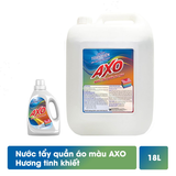  Nước Tẩy Quần Áo Màu Axo Hương Tươi Mát can 18L phù hợp Giặt ủi/ NH KS/ Spa 
