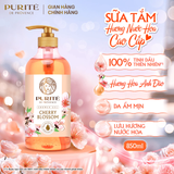  Sữa Tắm Thiên Nhiên PURITÉ Hương Hoa Anh Đào/Hoa Hồng/Hoa Oải Hương/Hoa Mẫu Đơn/Tinh Dầu Thơm 850ML - 1.1L - 1.4L 