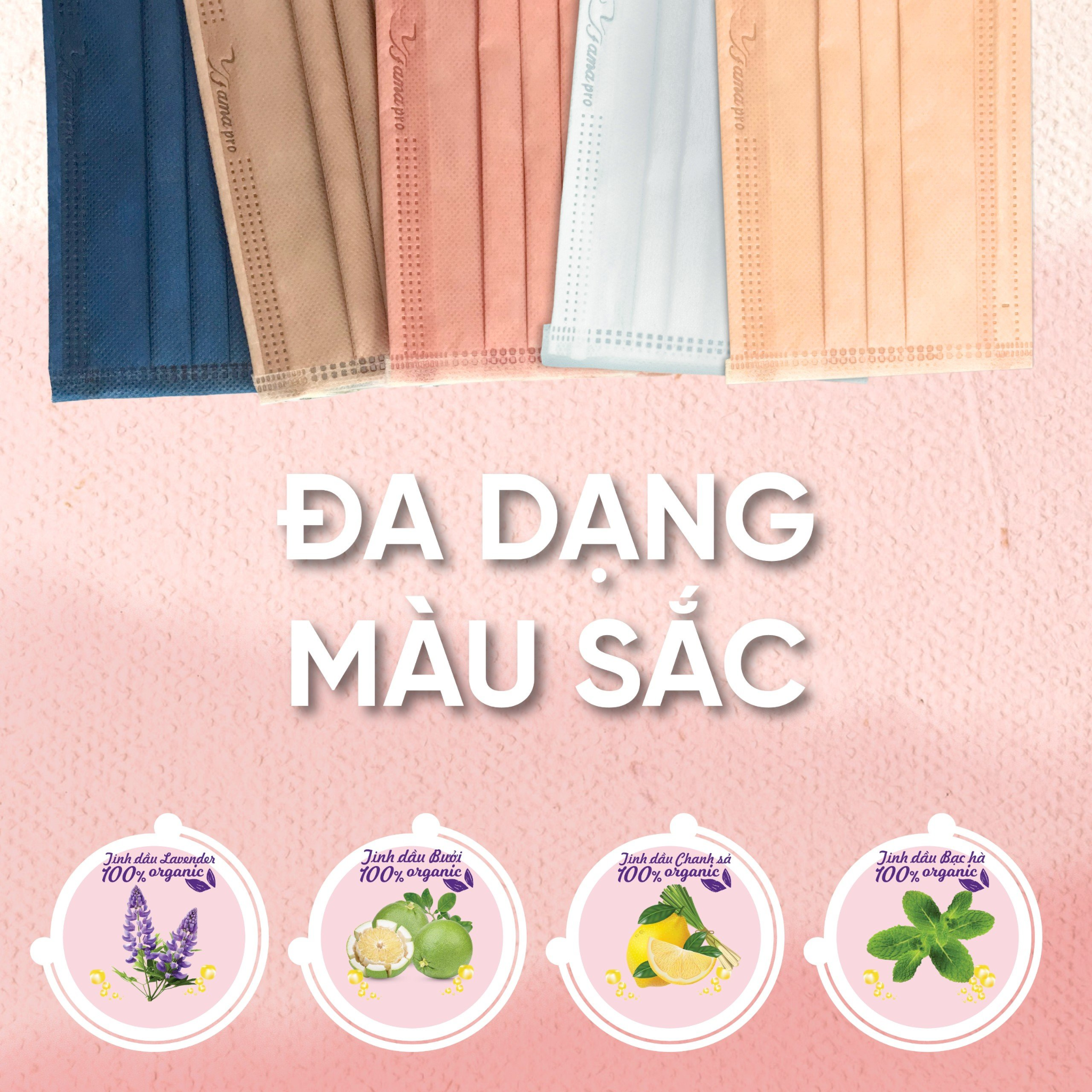  Khẩu trang tinh dầu Aroma  Famapro 50 cái / hộp 