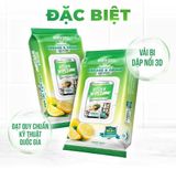  Khăn ướt lau bếp cao cấp Kitchen EcoWipes gói 42 tờ size lớn hương chanh 